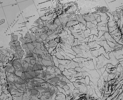 Отрисовка интерактивной карты Сибири
